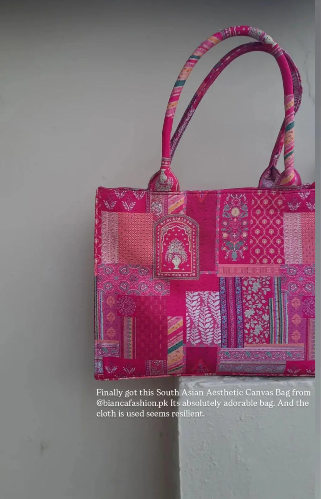 Bianca Original Canvas Bag-Pink