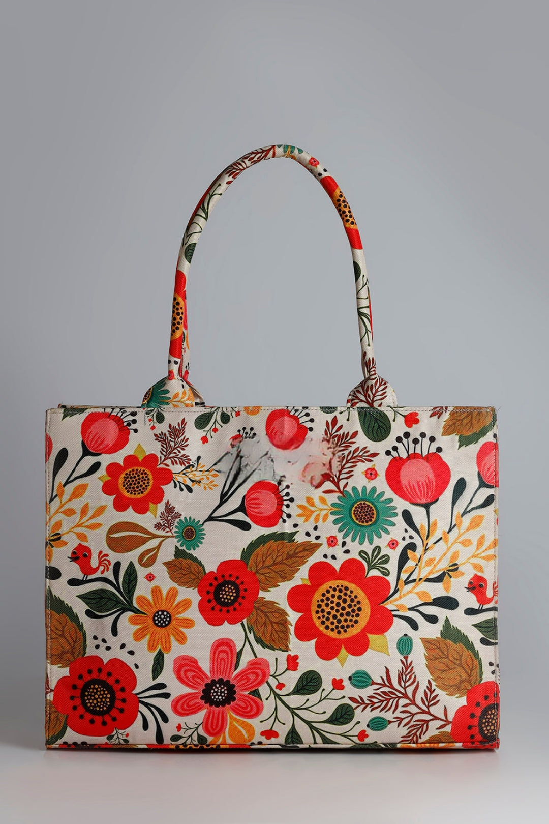 Bianca Original Canvas Bag-Beige Floral