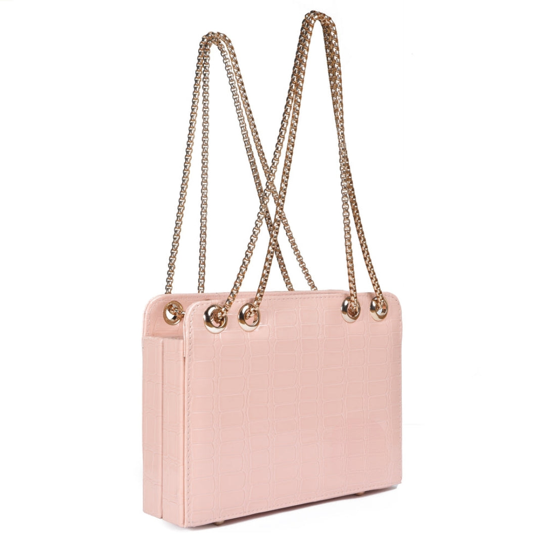 Bianca-Cross Body Double Chain Boxy
