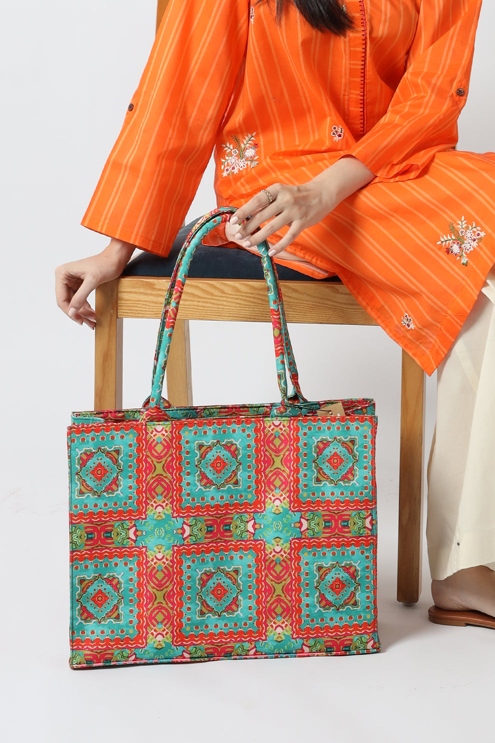 Bianca Original Canvas Bag-Camellias