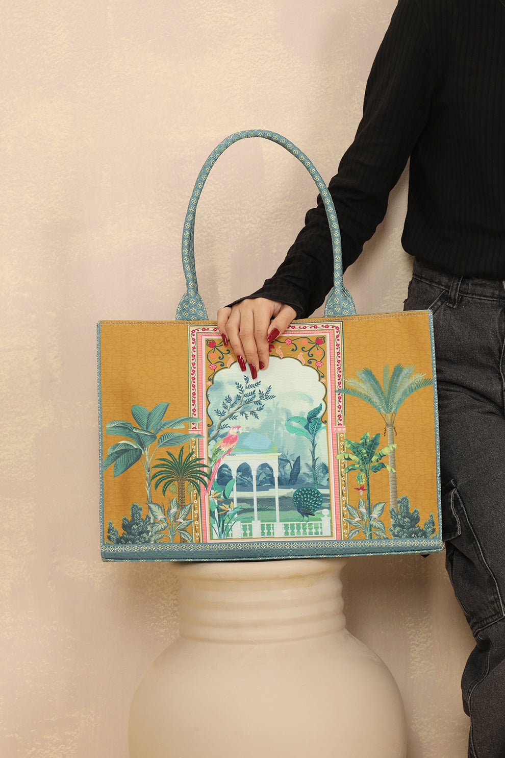 Bianca Original Canvas Bag-Mules