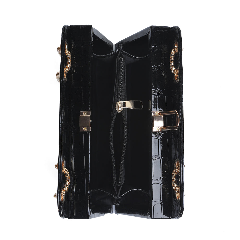 Bianca-Cross Body Double Chain Boxy