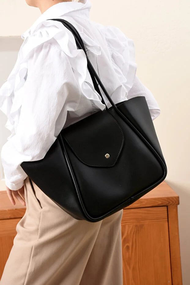Bianca-Leather Tote Bag-Kelve