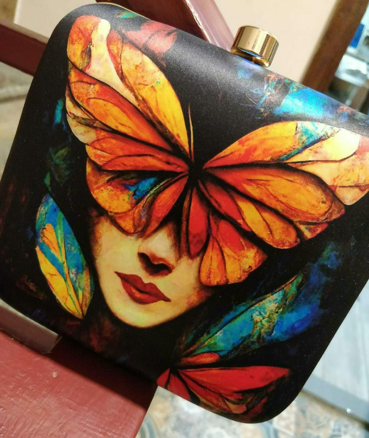 BIANCA- Butterfly Women Printed Clutch