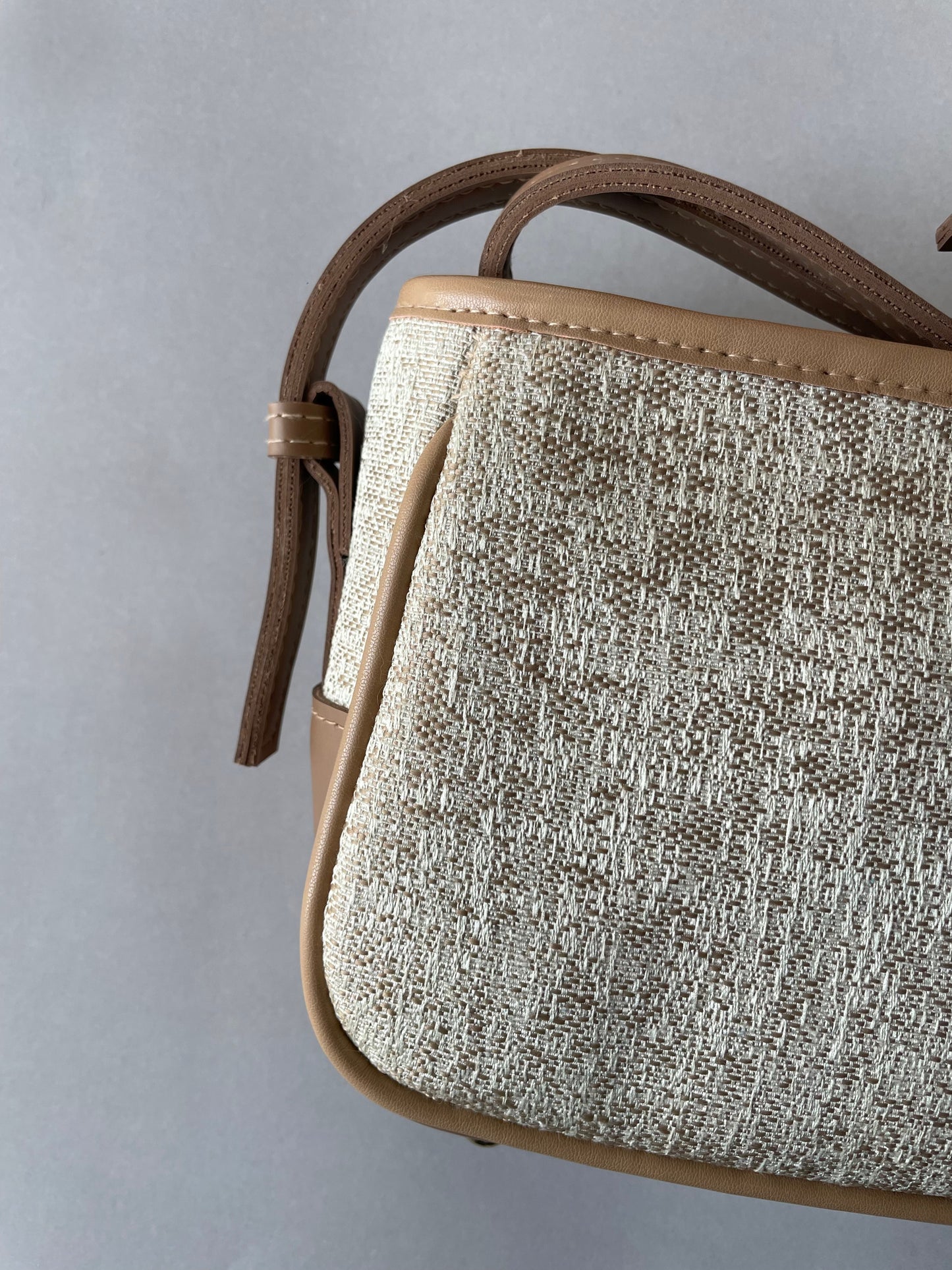 Bianca-Leather & Jute Cross body-HARPER
