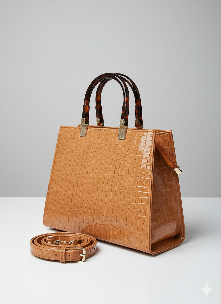 Bianca-Cross Body Acrylic Handle