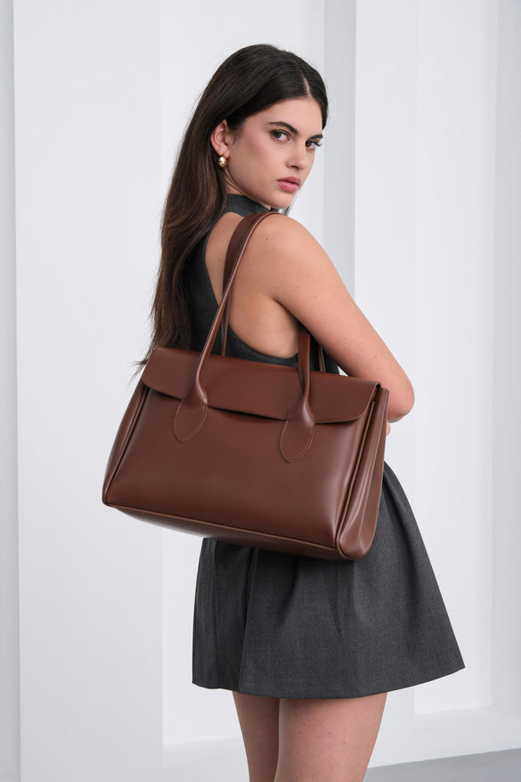 Bianca-Leather Tote Bag LOON