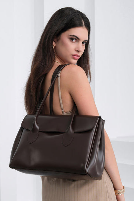 Bianca-Leather Tote Bag LOON