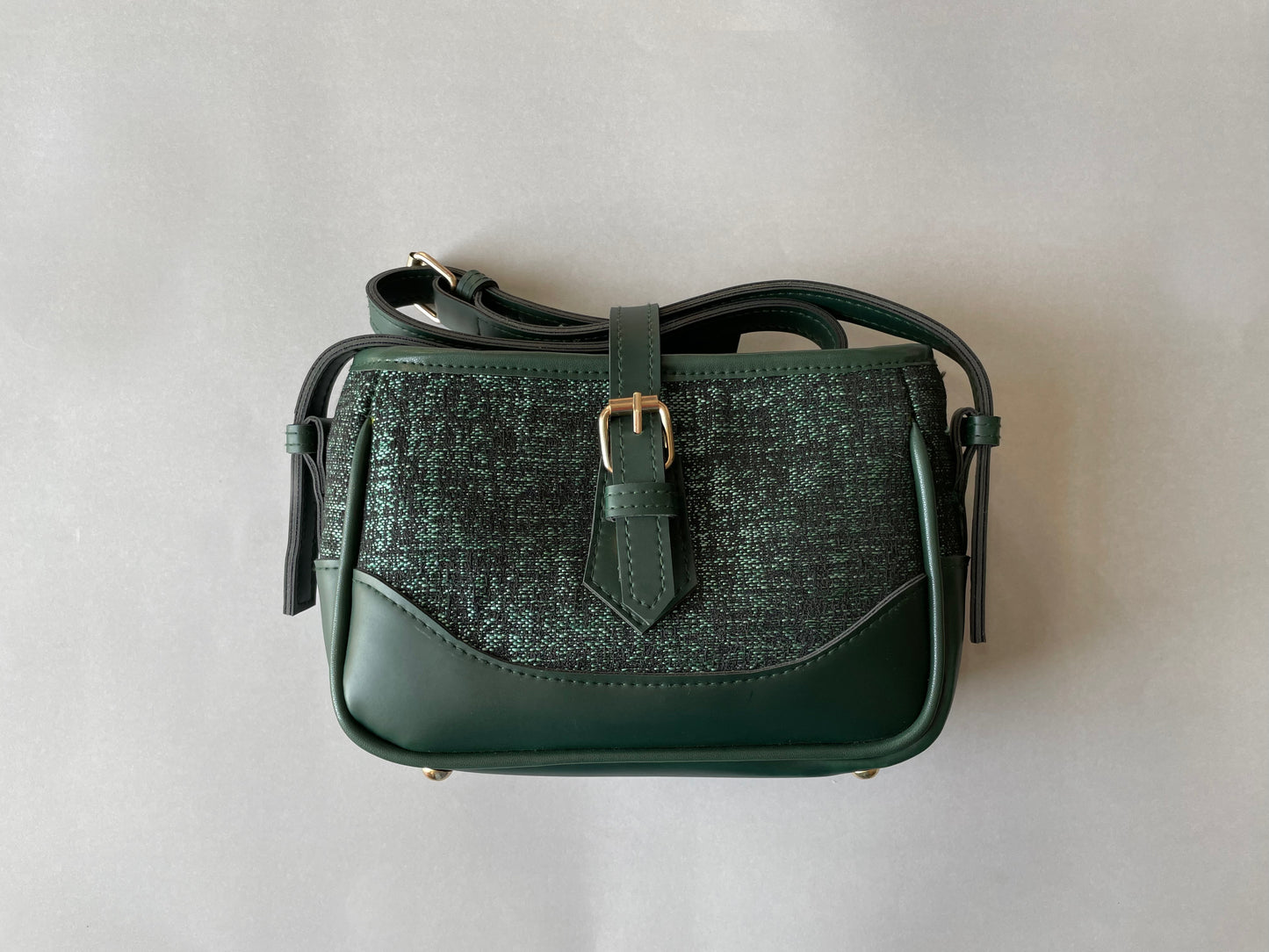 Bianca-Leather & Jute Cross body-HARPER