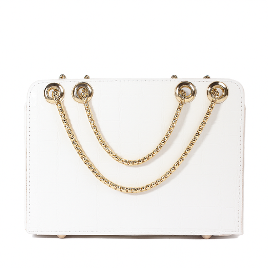 Bianca-Cross Body Double Chain Boxy