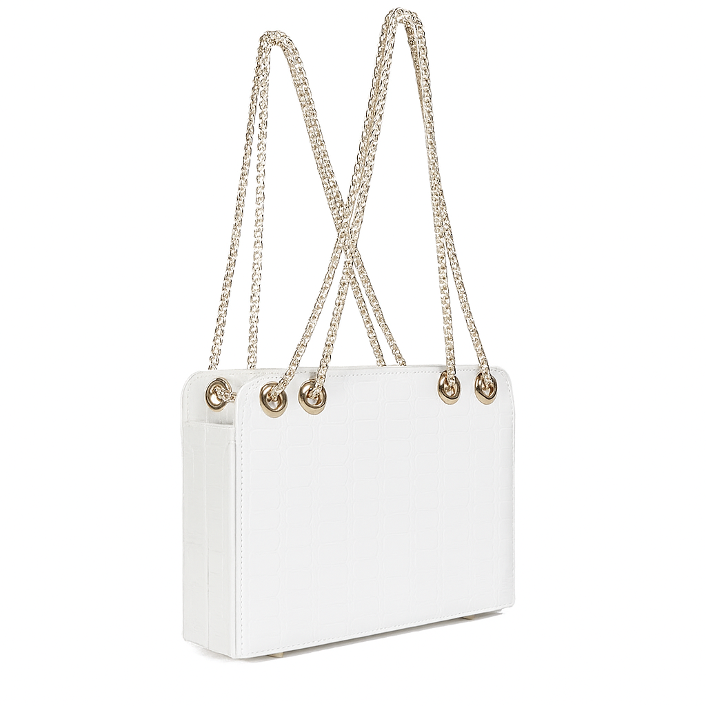 Bianca-Cross Body Double Chain Boxy