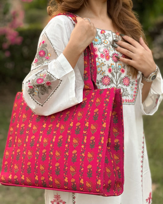 Bianca Original Canvas Bag-Pink