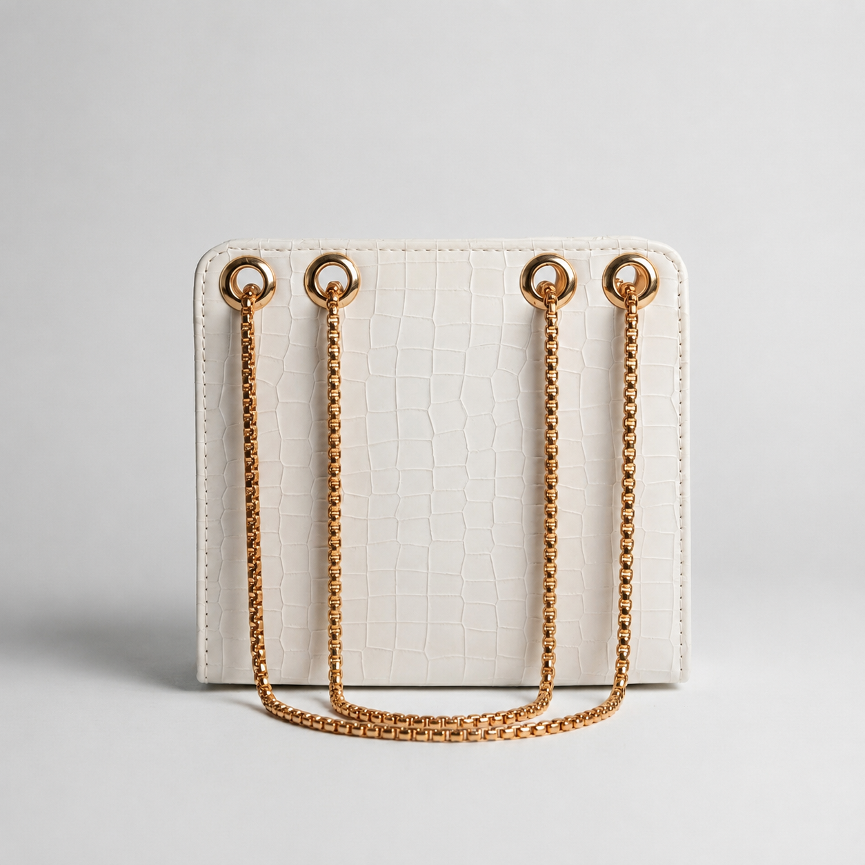 Bianca-Cross Body Double Chain Boxy