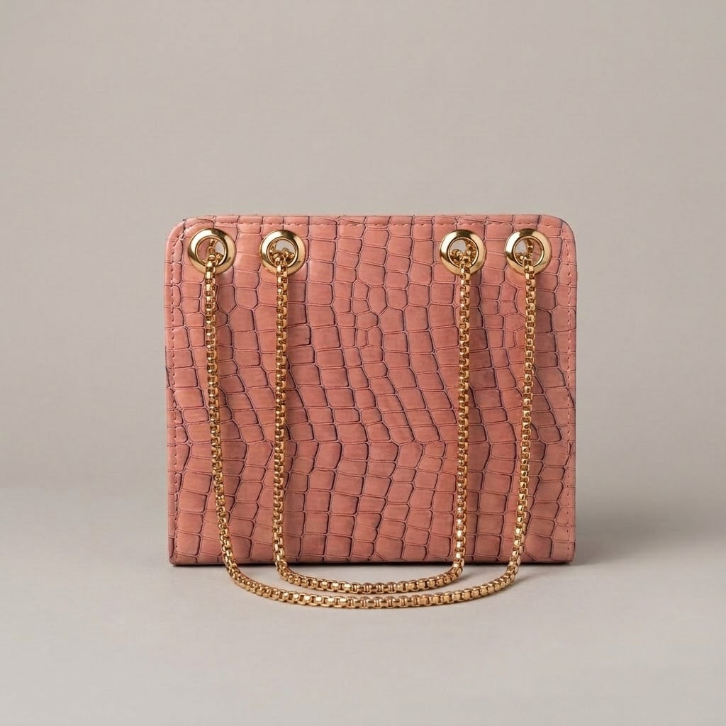 Bianca-Cross Body Double Chain Boxy