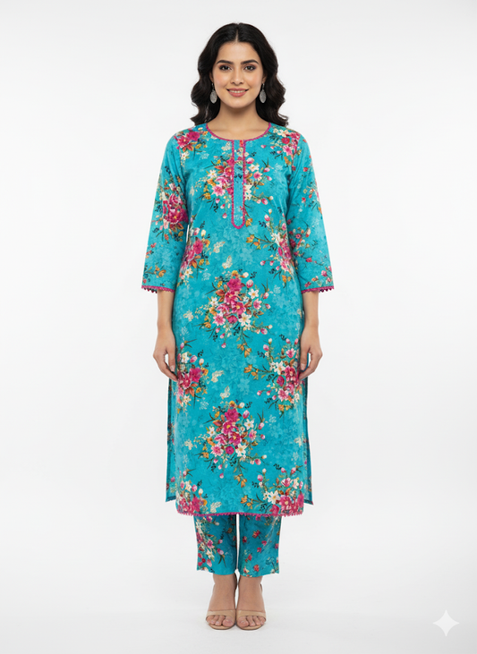 BIANCA-LAWN KURTA TROUSER-201