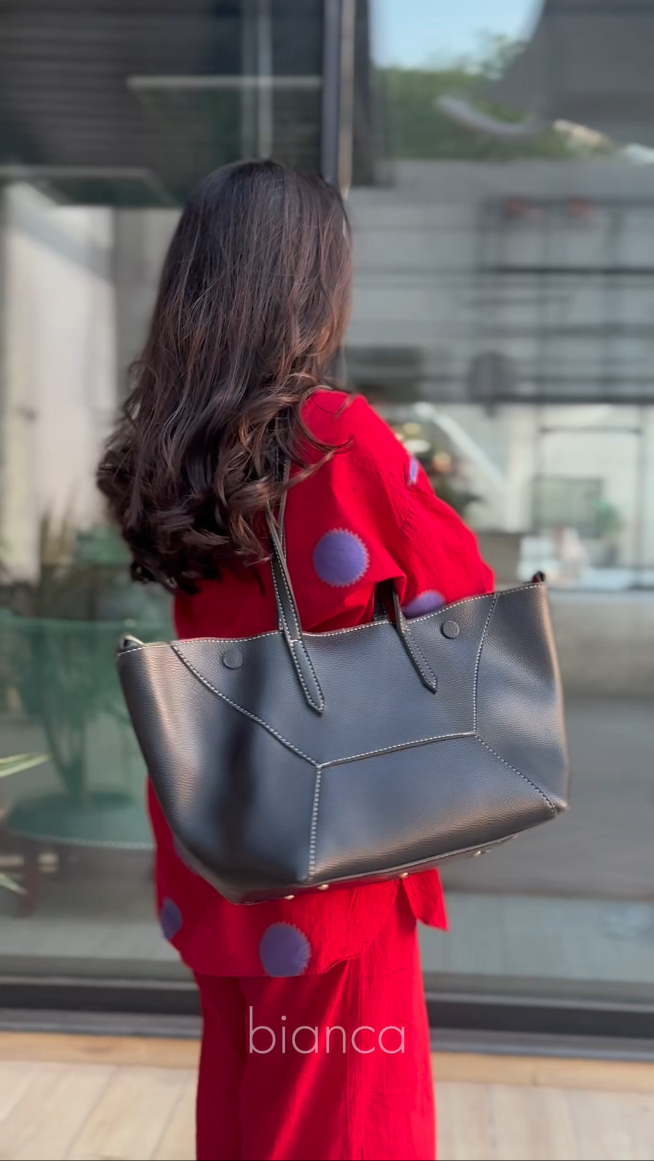 Bianca-Mild Leather Tote Bag TESSA