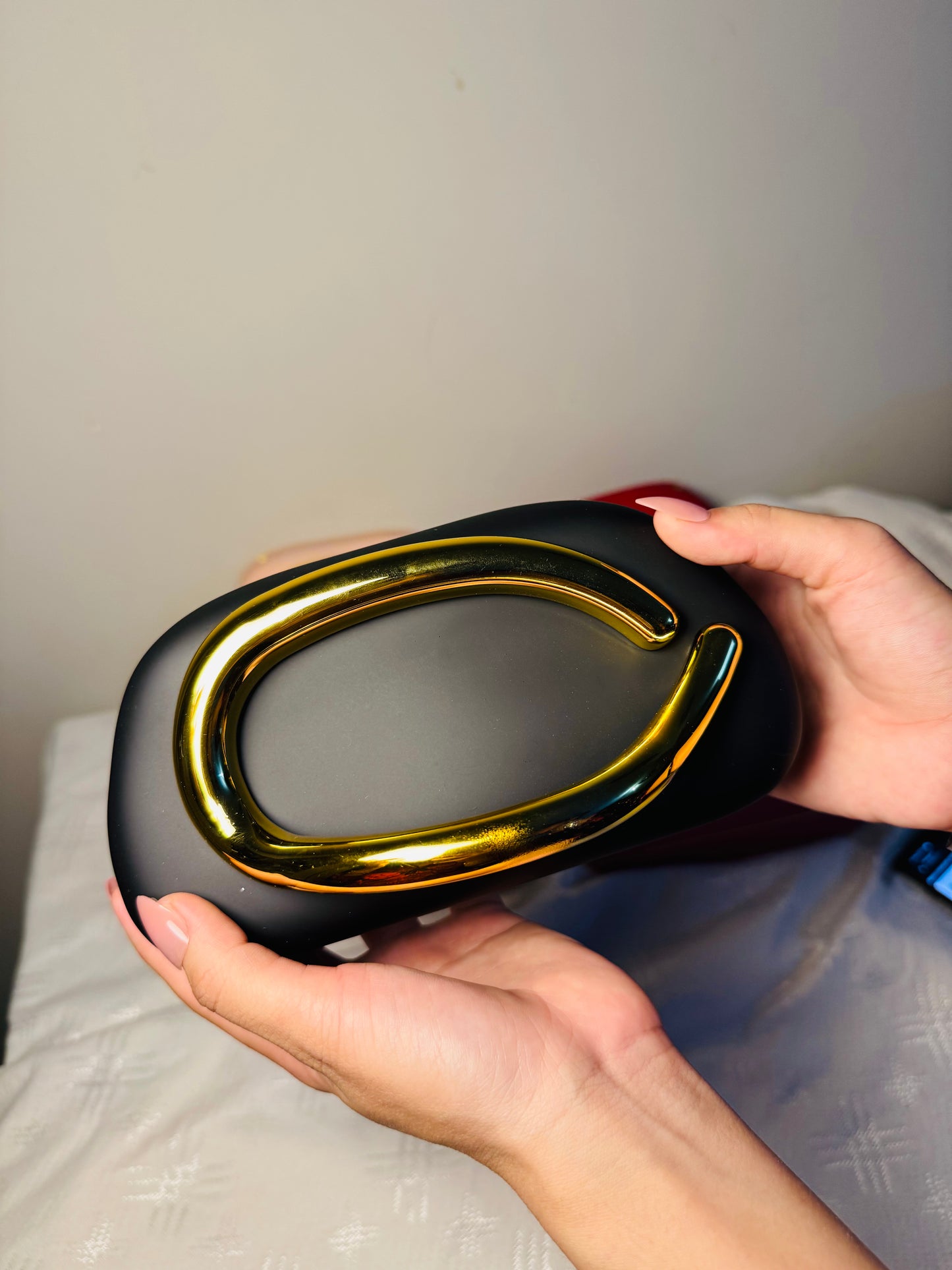 ZARA VIRAL CLUTCH with chain - Beige