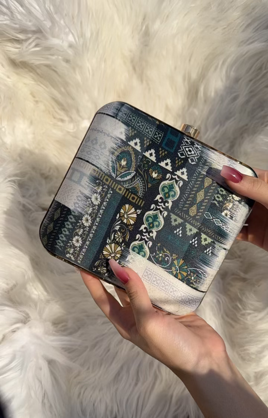 BIANCA-Viral Art Printed Clutch