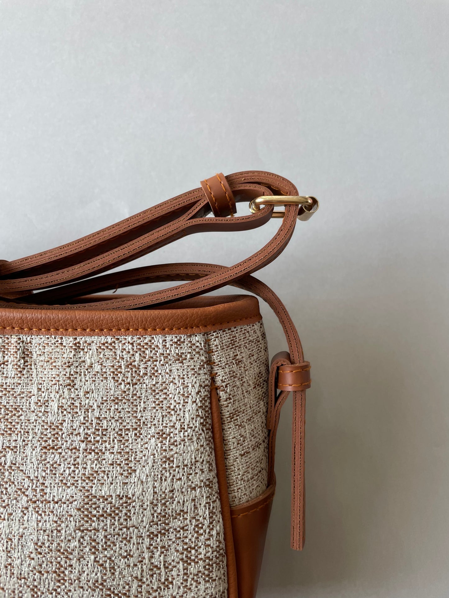 Bianca-Leather & Jute Cross body-HARPER