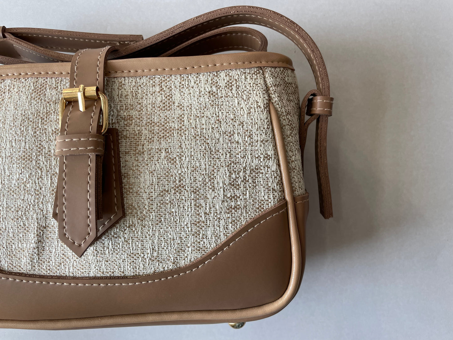 Bianca-Leather & Jute Cross body-HARPER