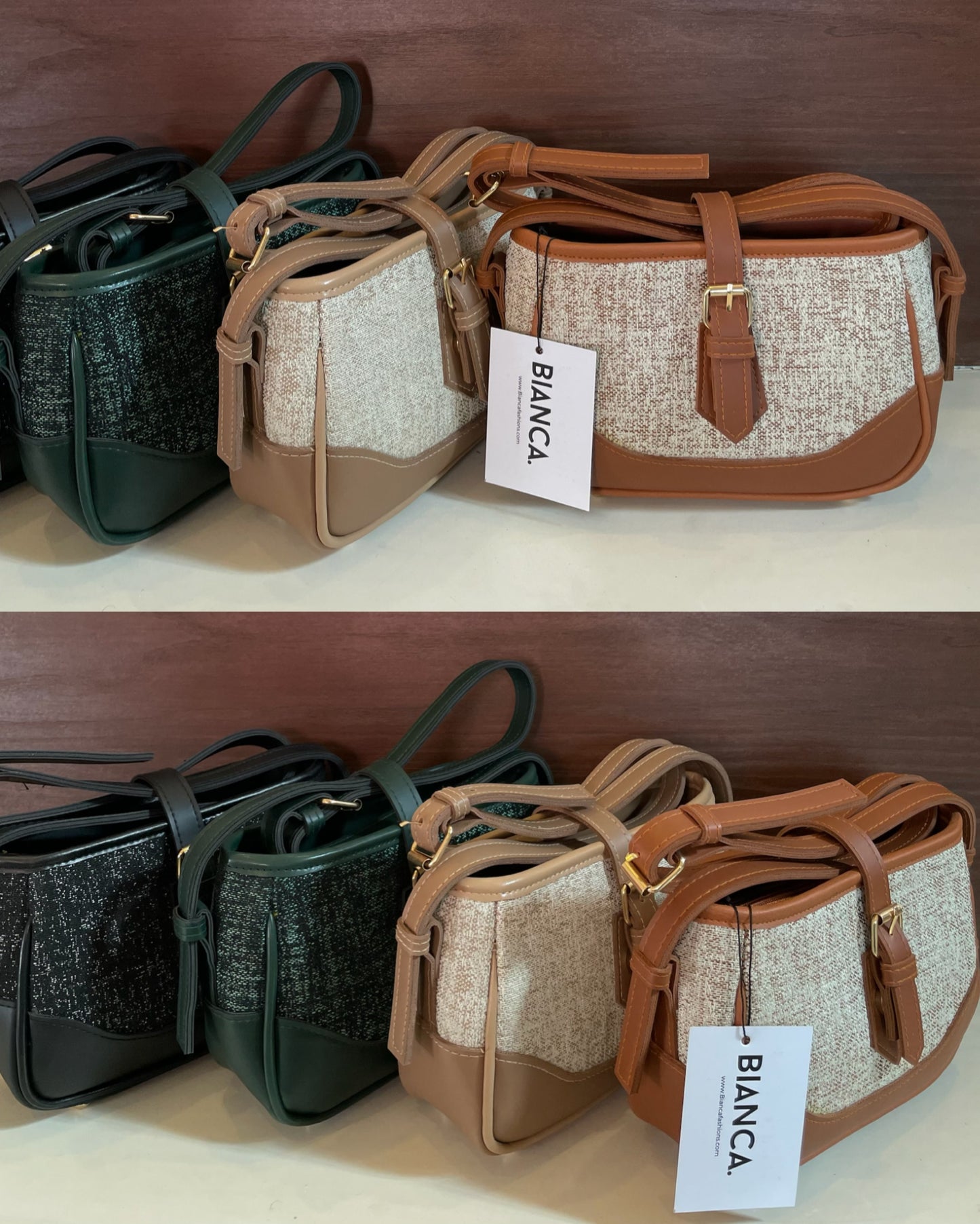 Bianca-Leather & Jute Cross body-HARPER