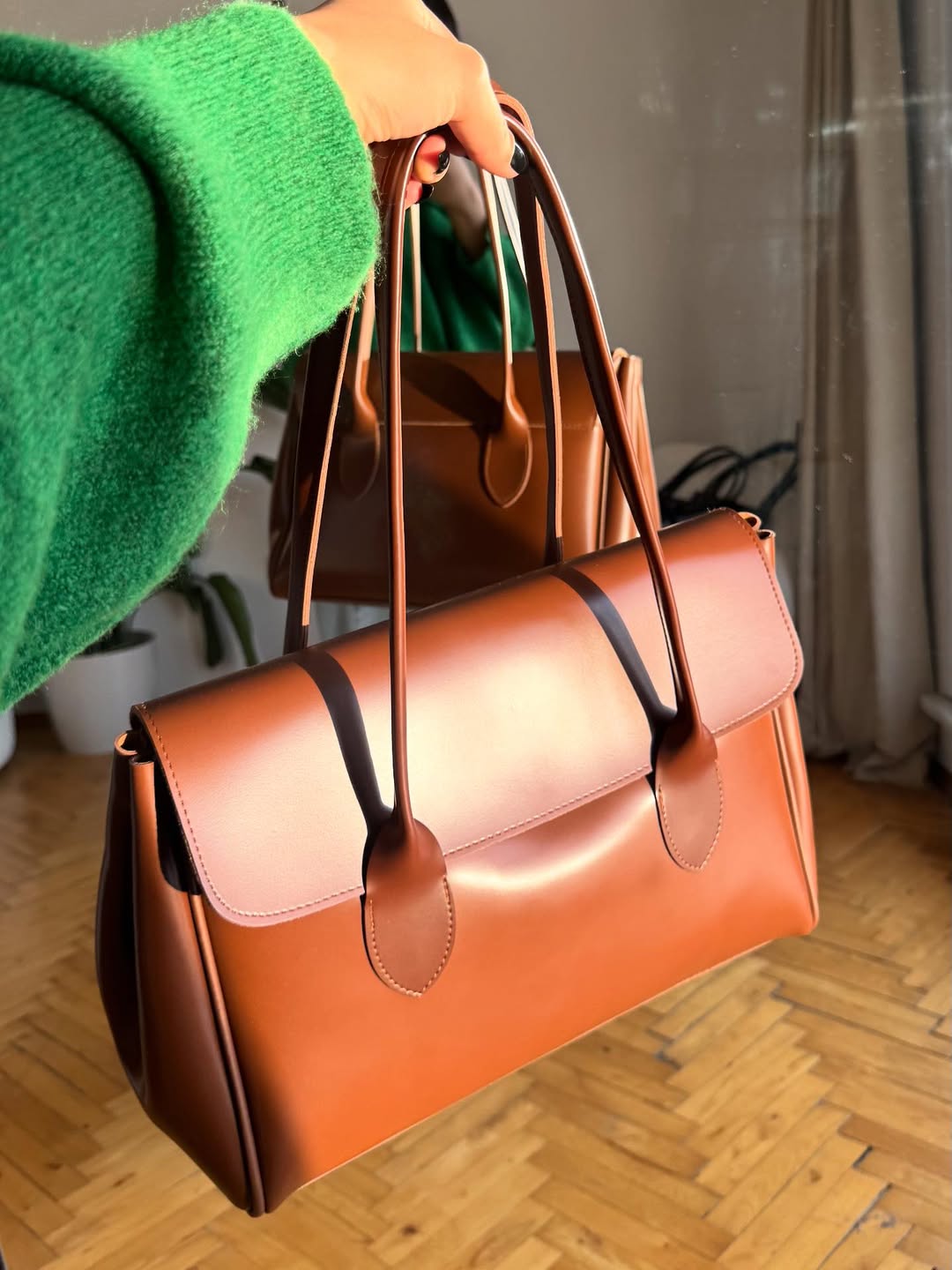 Bianca-Leather Tote Bag LOON
