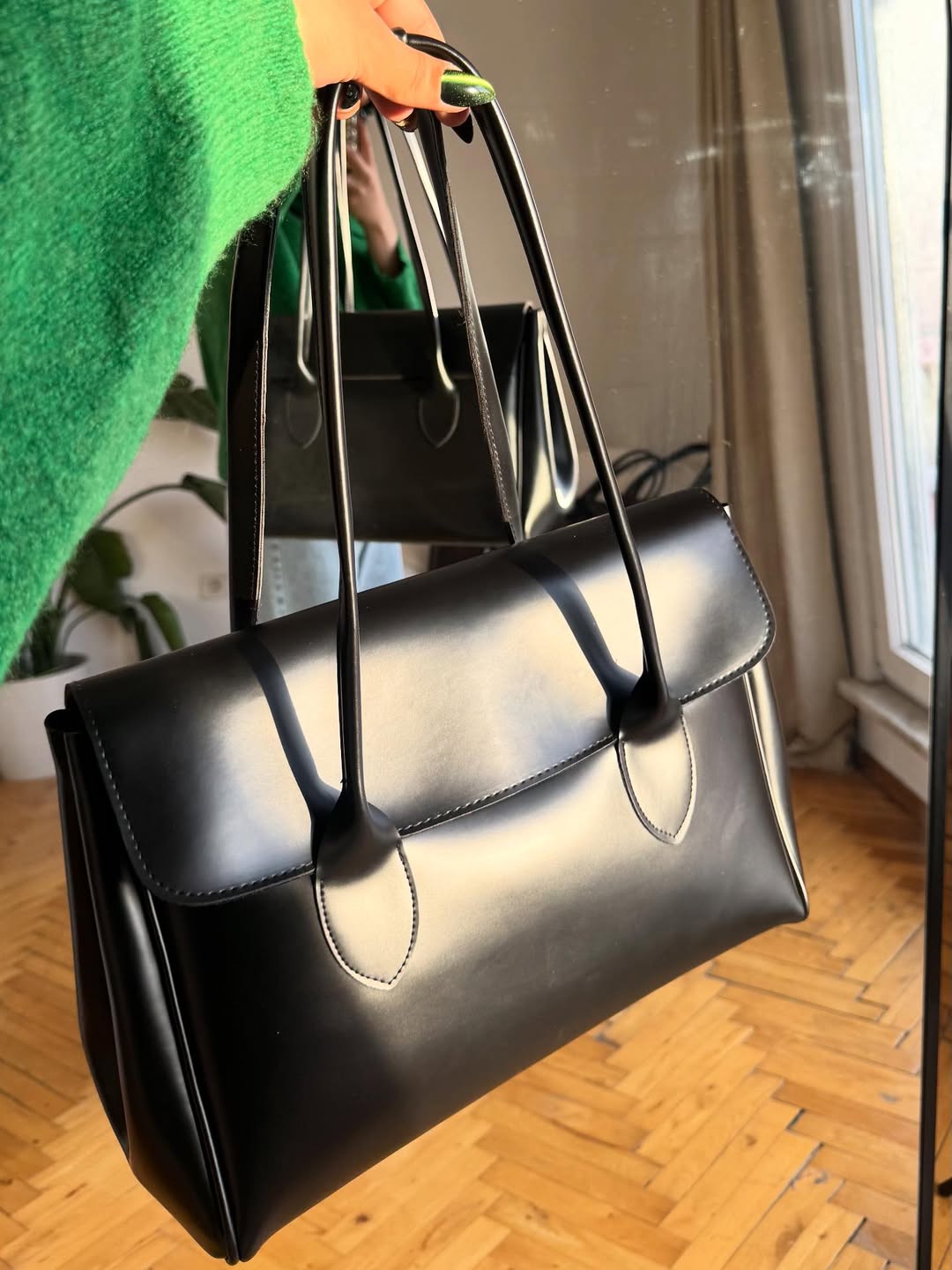 Bianca-Leather Tote Bag LOON