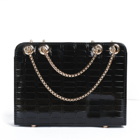 Bianca-Cross Body Double Chain Boxy